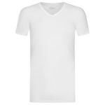V-ausschnitt t-shirts weiß