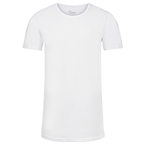 Weiße T-Shirts mit Rundhalsausschnitt