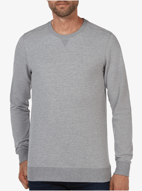 Grau Meliert regular fit Girav Princeton Light sweater für Herren