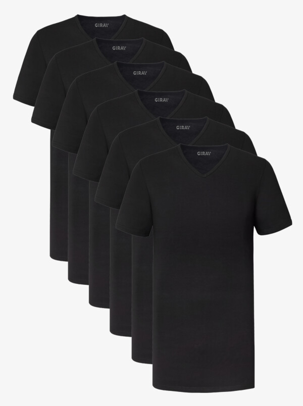 Barcelona SixPack T-Shirts, 6-pack Schwarz