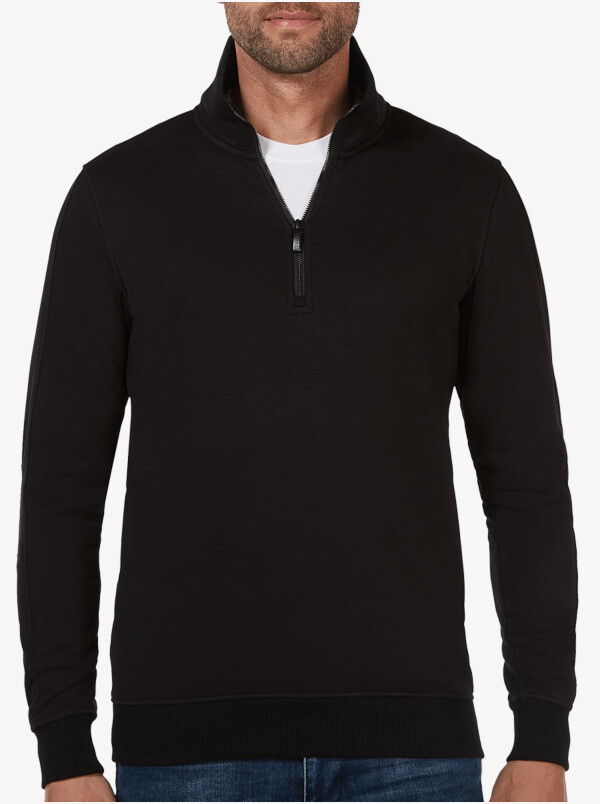Yale, Sweatshirt mit Reißverschluss, Schwarz
