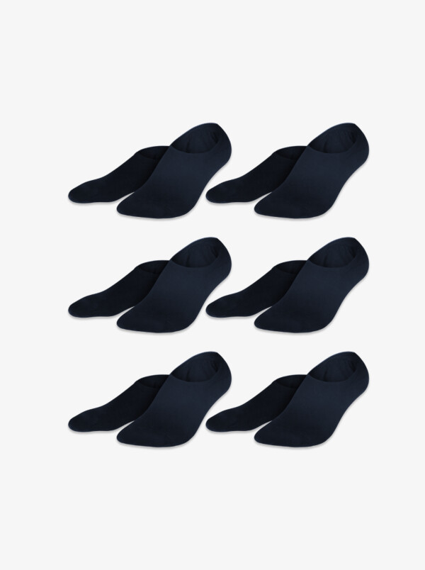 Palma Invisible Sneaker Socken, 6er-Pack Navy